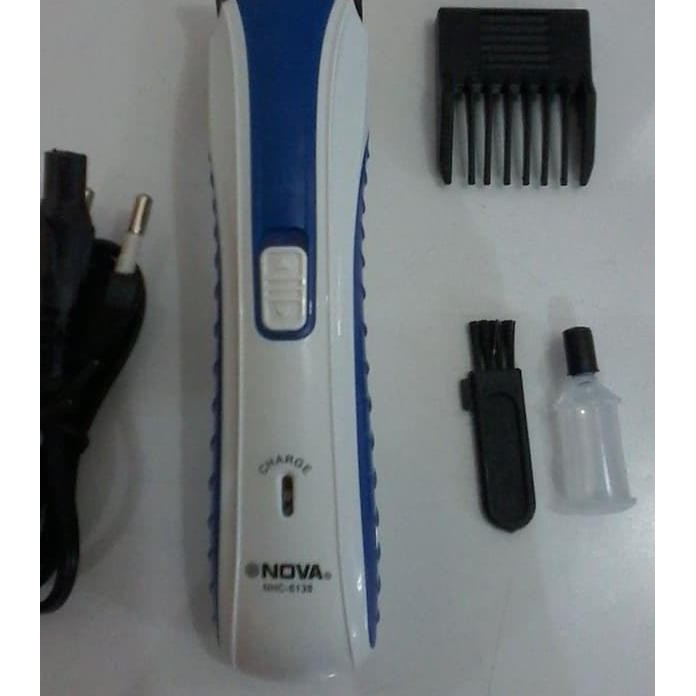 ♥ NOVA NHC 6138 ALAT CUKUR RAMBUT JENGGOT KUMIS NHC6138 CHARGER PORTABLE - Hijau ⅎ