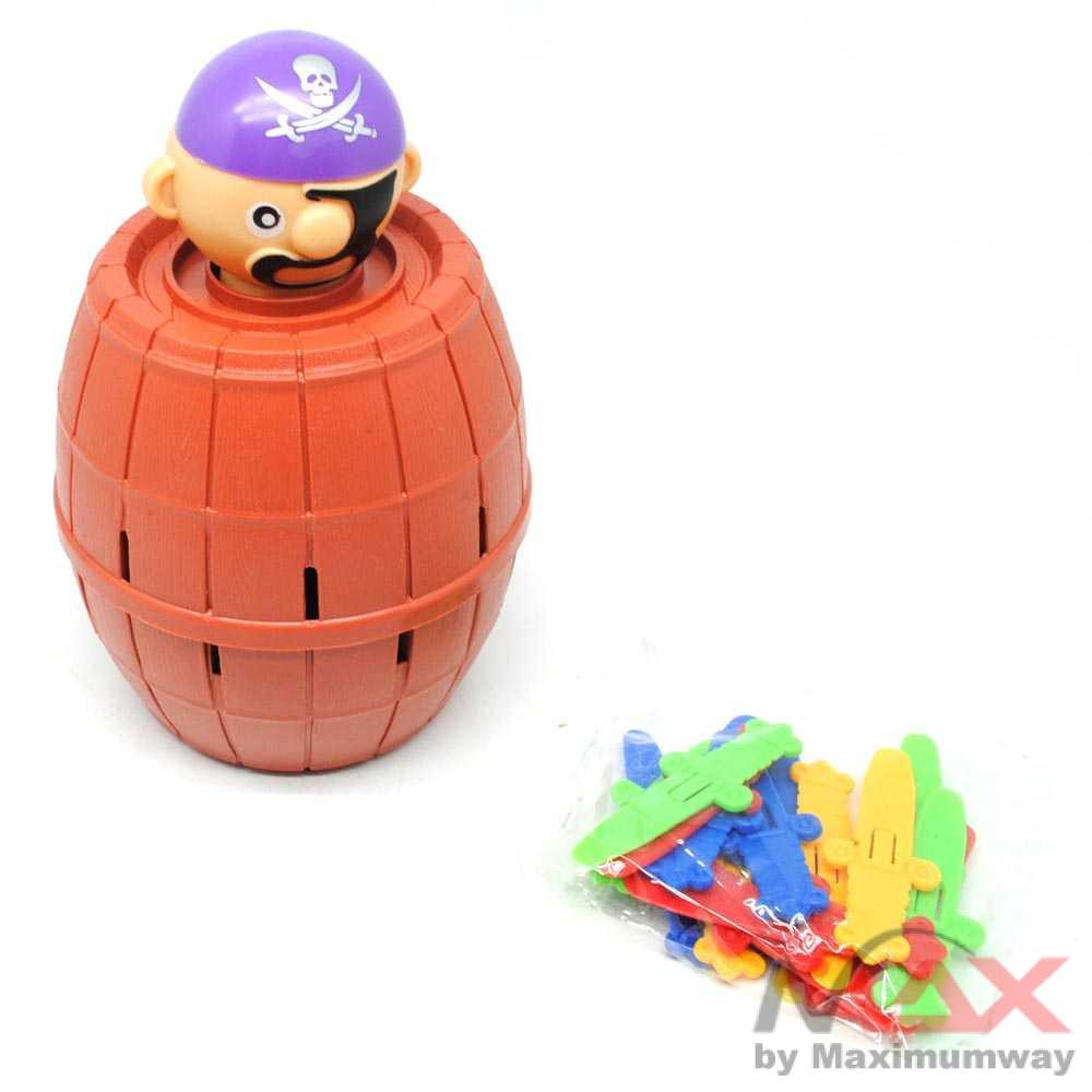 Crazy Pirates Roulette Lucky Barrel Running Man Game - YF555 Warna Coklat