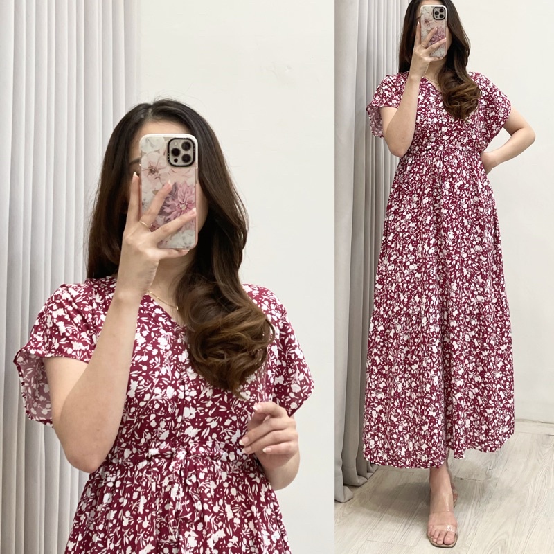 Daster Kimono Serut Homewear By Amariel-KS: Sketch Red