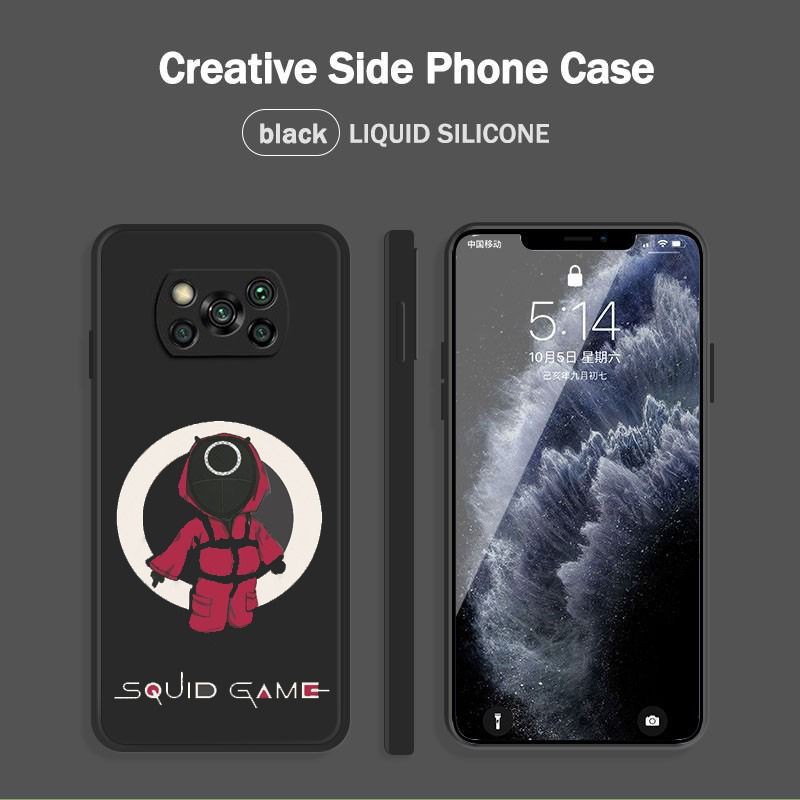 Case Oppo Reno 6 4G Soft Case Motif Squis Games Terbaru Armor Black Premium Silikon Cover Casing Handphone Softcase