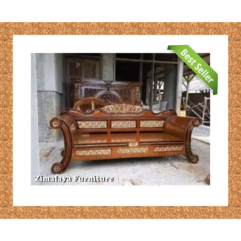 BANGKU UKIR, BANGKU JATI, BANGKU TERAS DEPAN, BANGKU KAYU PANJANG, BANGKU KAYU JATI