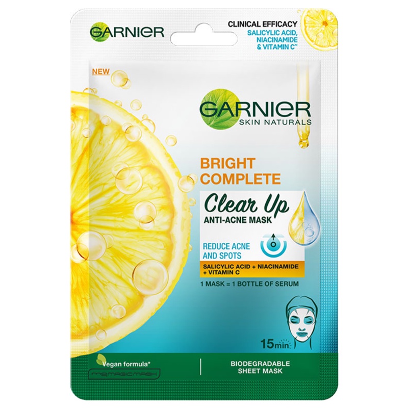 Garnier Bright Complete Clear Up Anti-Acne Mask