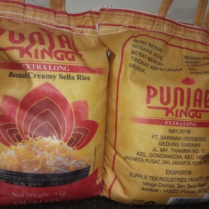 

Punjab King Basmati Rice Extra Long Grain 5 Kg Packing Asli Supplier