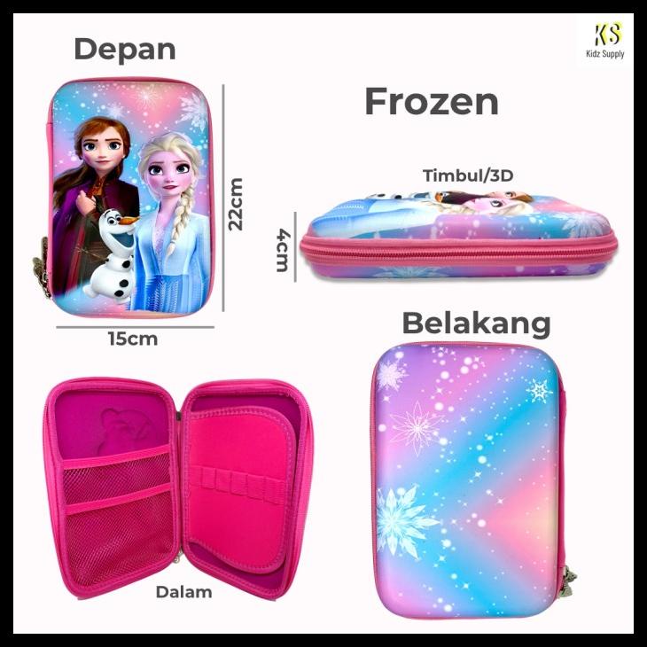 

KOTAK TEMPAT PENSIL BT21 ANAK PEREMPUAN HARDCASE 3D FROZEN UNICORN KODE 998