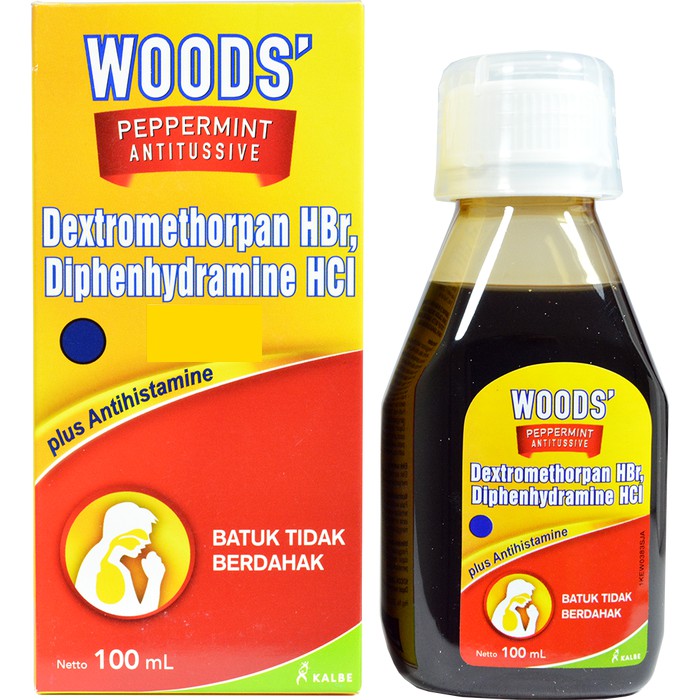 Woods Peppermint Antitussive 100 mL - Obat Batuk Tidak Berdahak