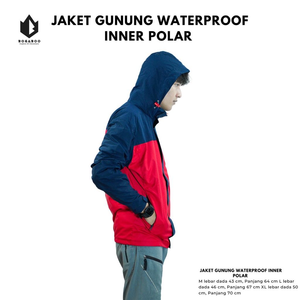 Bisa [COD] Jaket Gunung Waterproof - Jaket Outdoor Windbreaker - Jaket WP - jaket gunung - jaket outdoor