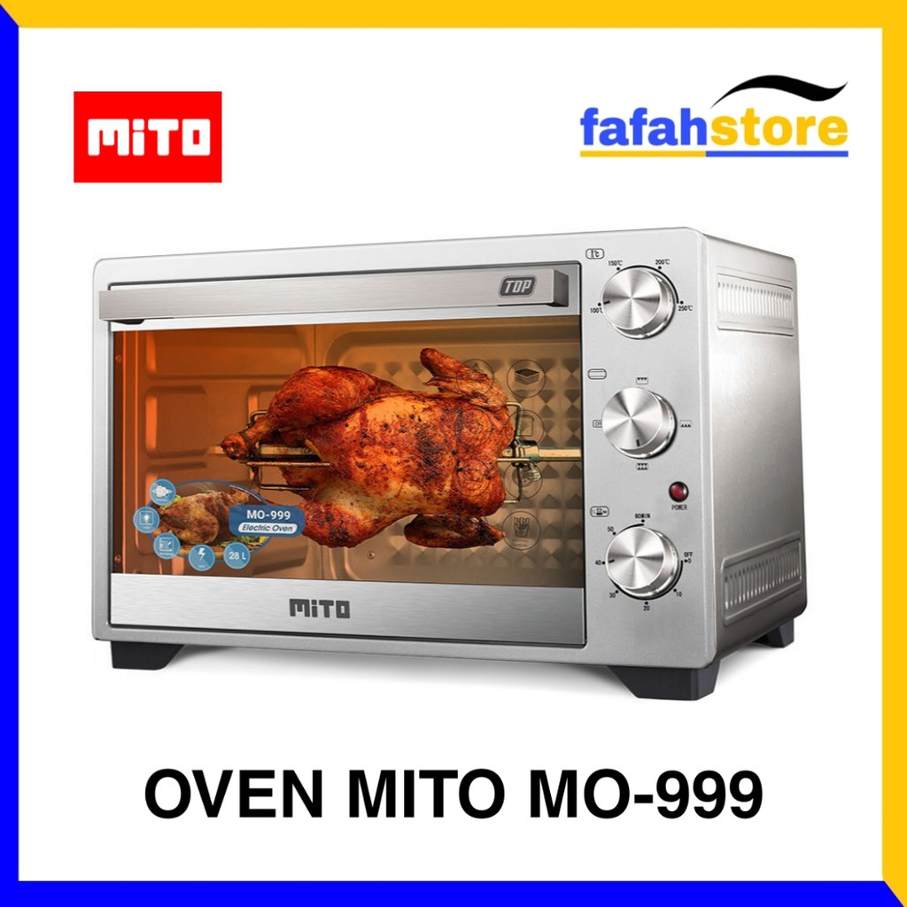 Oven Mito MO 999 28L . oven stainlees mito mo-999 TOP . OVEN TOP