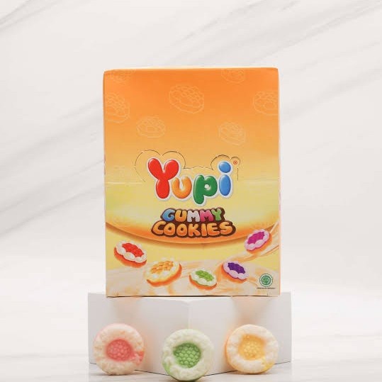 

Permen Yupi Gummy Cookies box isi 24 pcs