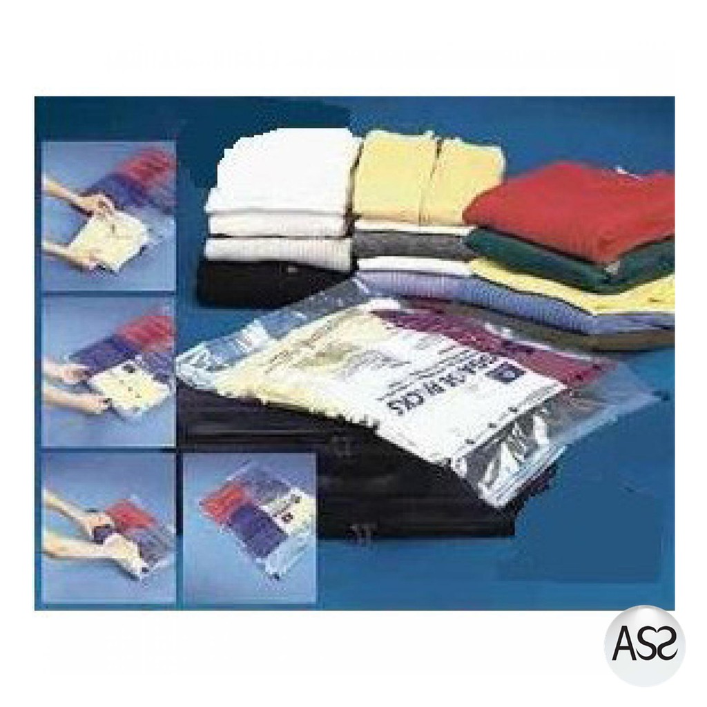 ASS Shop - Tas Travel Organizer Plastik Vakum Kompresi 1pcs - VB-70