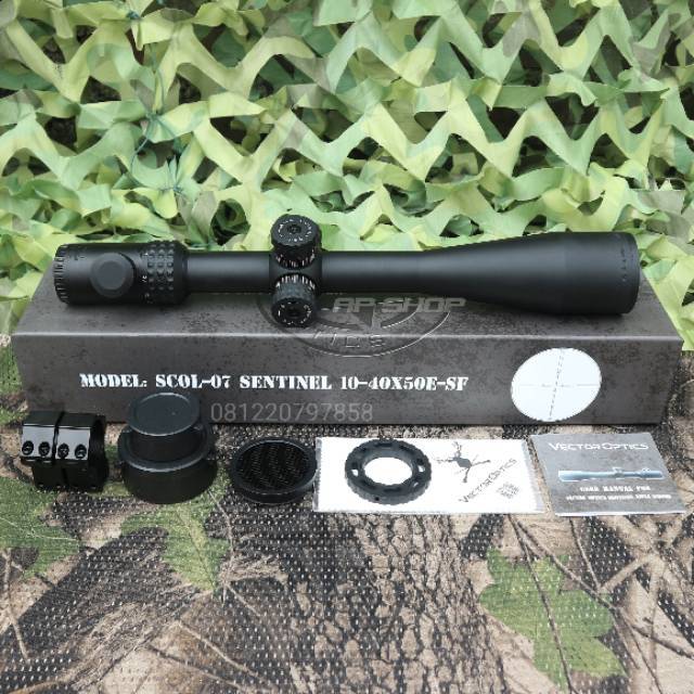 Riflescope/Telescope Vector Sentinel 10-40x50E-SF Roda Paralax