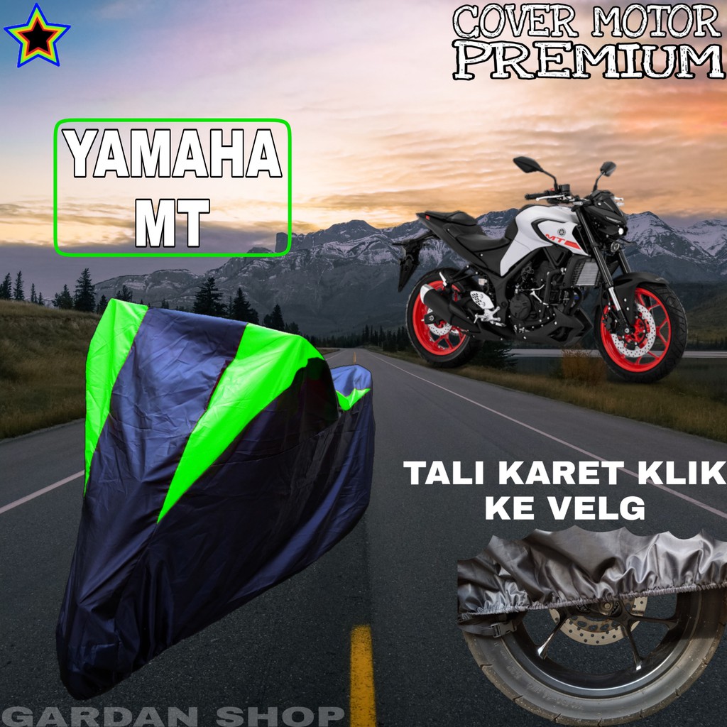 Sarung Motor YAMAHA MT Hitam HIJAU Body Cover Penutup Pelindung Motor Yamaha Mt PREMIUM