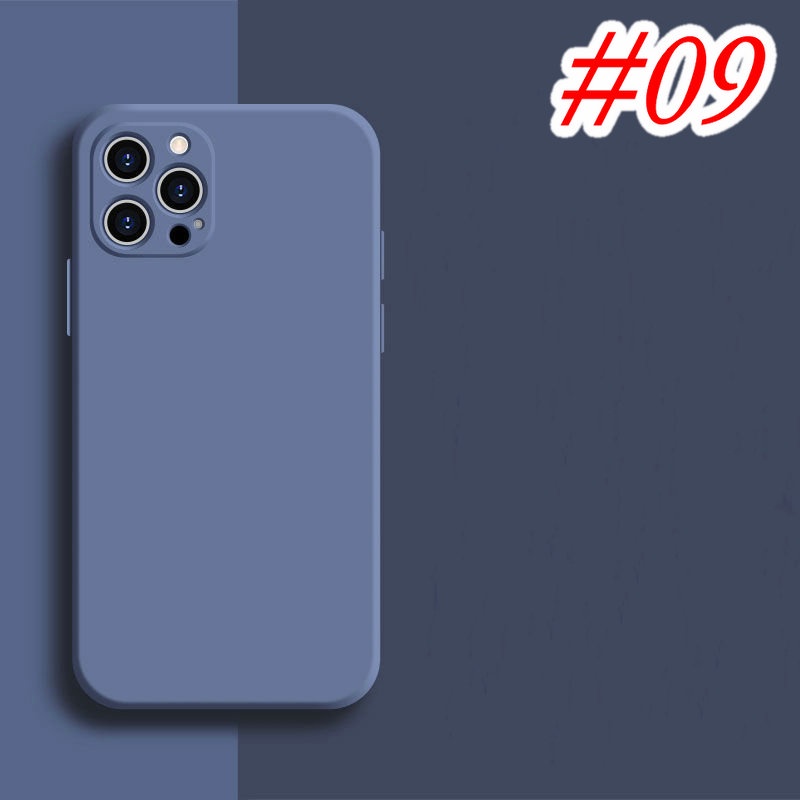 Casing Samsung A53 A50 A50S A32 A30 A30S A20 A10 A10S A7 2018 J7 J6 J6+ J4 J4+ Prime Plus Solid Color Straight Edge Protect Camera Soft Case-#09
