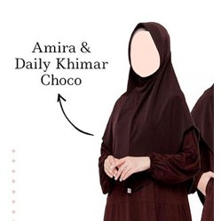 NEW DAILY & DAILY WAVE KHIMAR Atelier Angelina Original TERBARU Maret-April 2022-DK HP Choco M