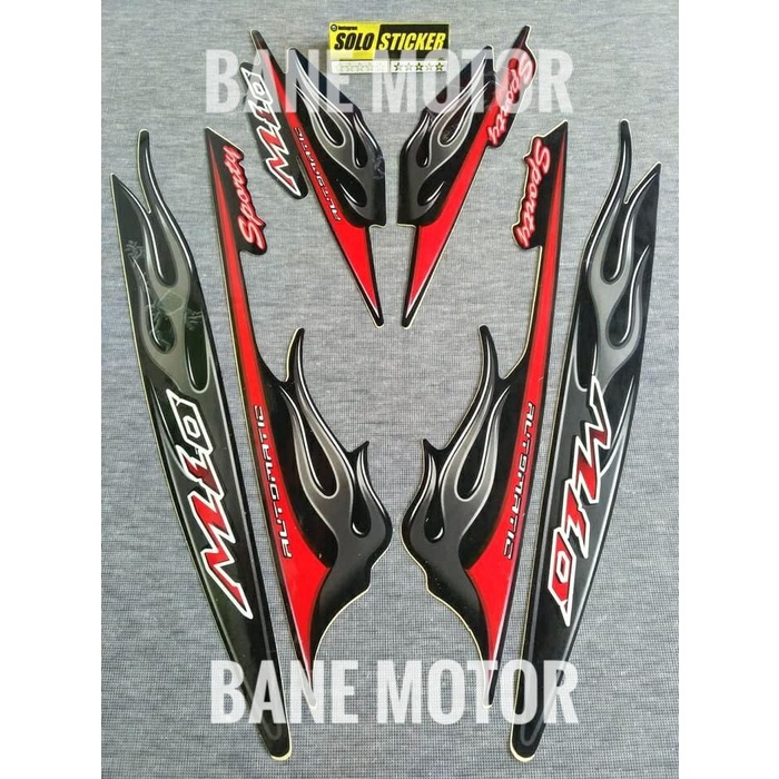 striping Mio Sporty 2006 hitam