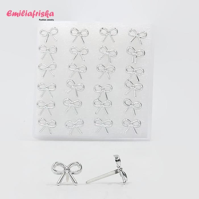 ANTING TUSUK PITA KECIL PERHIASAN KOREA AKSESORIS TINDIK