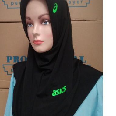 Terbaik COD HIJAB SPORT KERUDUNG ASICS MIZUNO HIJAB INSTAN OLAHRAGA VOLLY SENAM RUNING