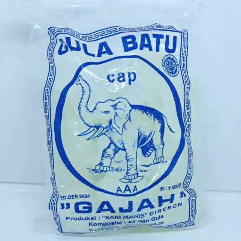 

Gula Batu Cap Gajah 500gr