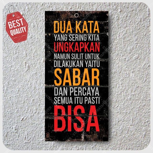 Poster Motivasi Hiasan Dinding Quotes Dekorasi Pajangan dinding 143011STR