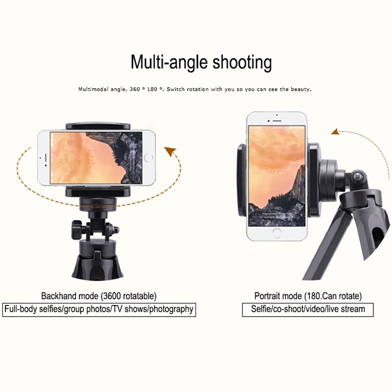 Braket Tripod holder Handphone Universal Retractable Untuk Siaran Langsung / iPhone / Android