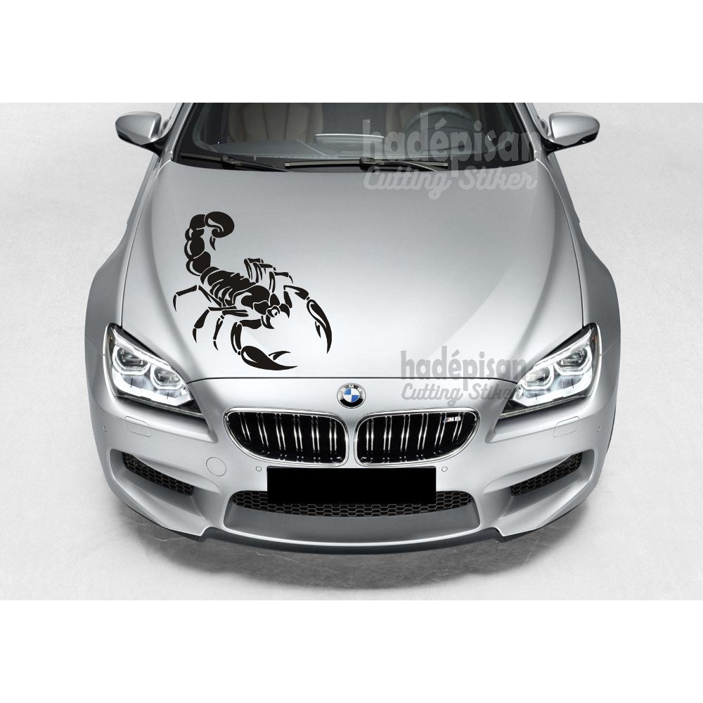 Stiker Mobil Cutting Sticker Hood Kap Mobil TRIBAL SCORPION TERLARIS Shopee Indonesia
