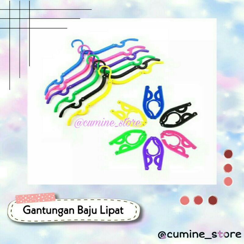 GANTUNGAN BAJU LIPAT | HANGER PORTABLE | ALAT RUMAH TANGGA | BARANG UNIK