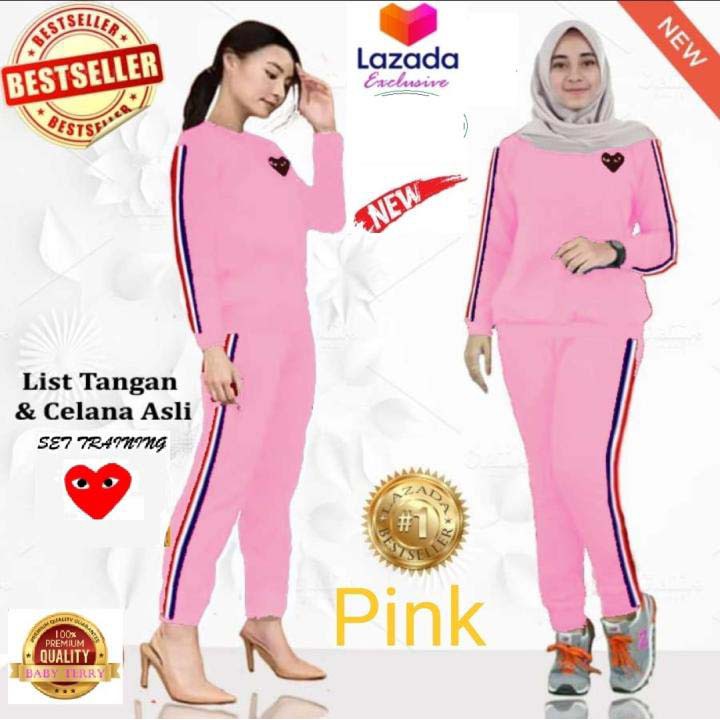 LVB Setelan Training Wanita PLAYGIRL / Track Suit Wanita / Setelan Olahraga Wanita  Uk.L-XL-XXL-3XL