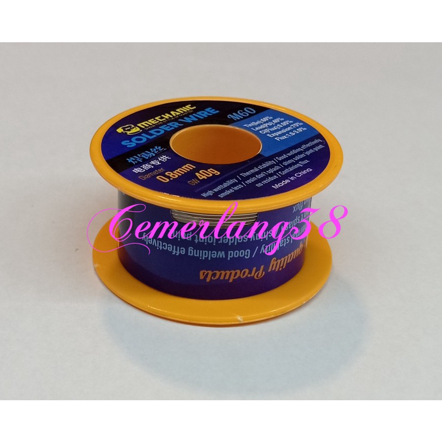 Timah Solder Wire Kawat Solder 0.8 /Timah Gulung Mechanic M60 Original