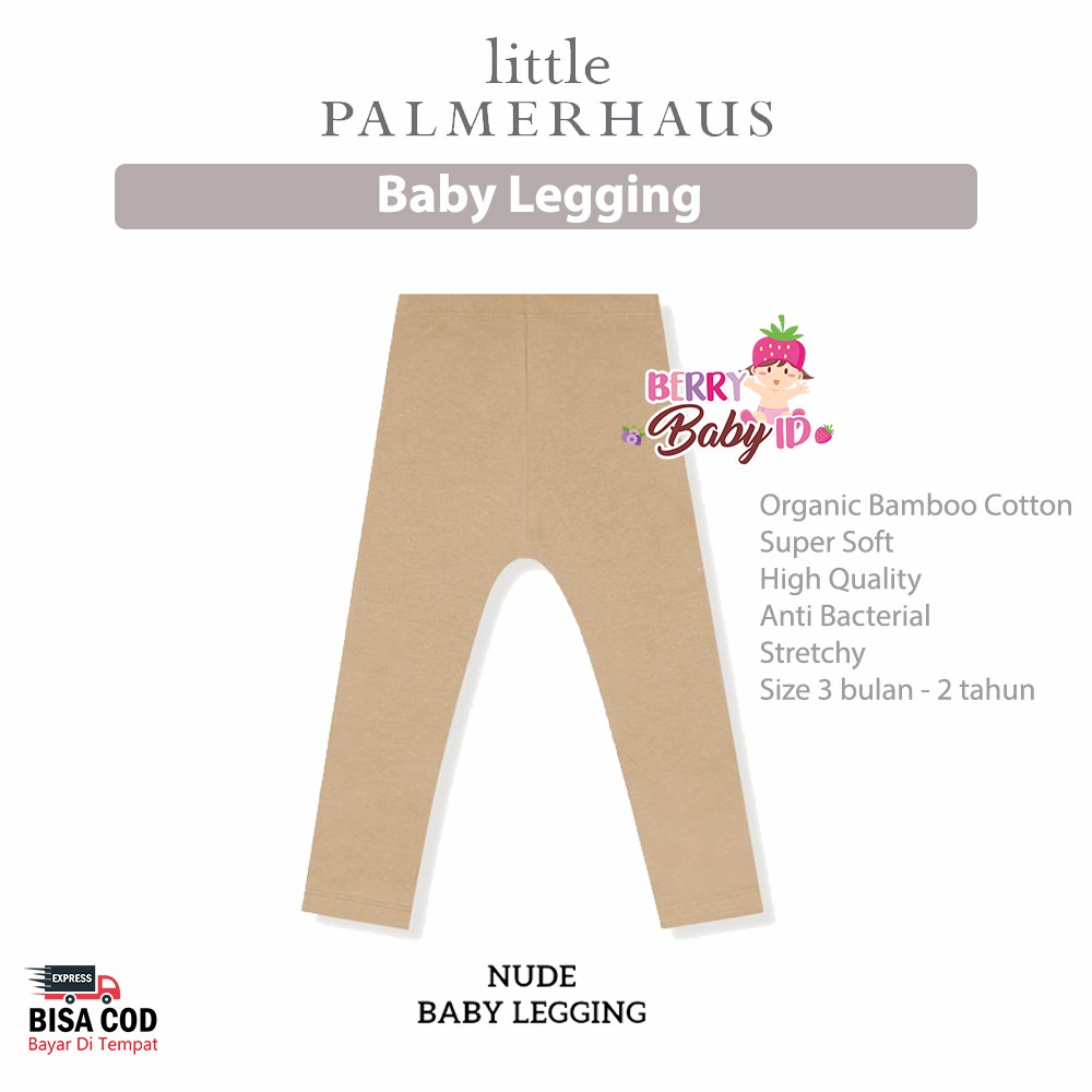 Little Palmerhaus Baby Legging Celana Panjang Bayi Katun Premium 3 bulan - 2 tahun Berry Mart