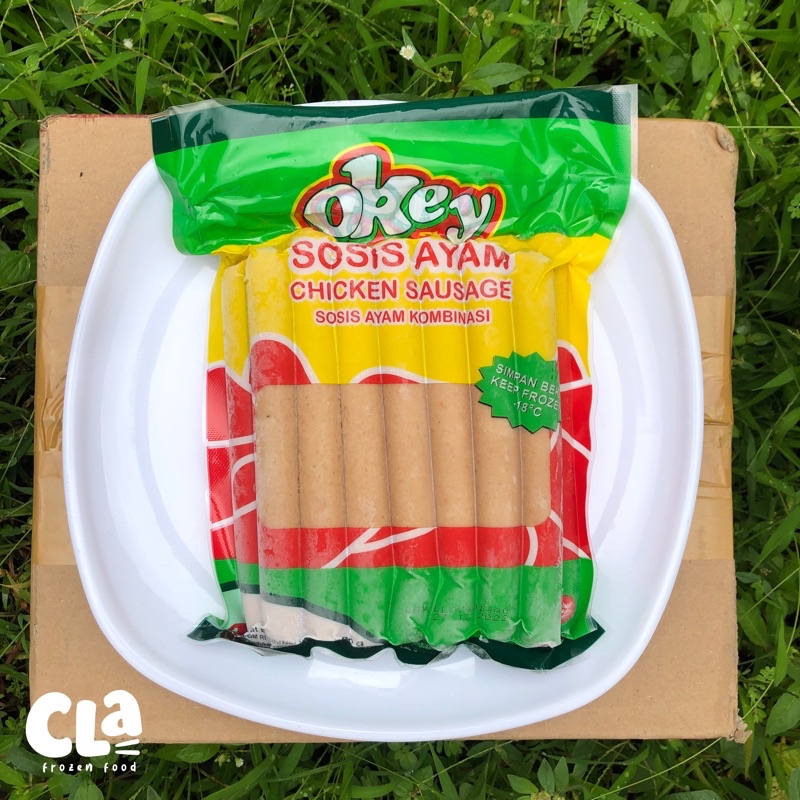 

Sosis Ayam Okey Chicken Sausage 500gr