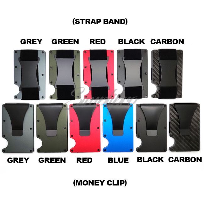 Dompet Pria Tipis Slim Compact Money Clip Wallet Anti RFID RD-1