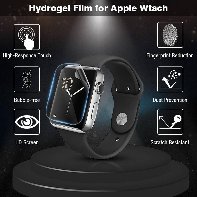 3PCS Watch Screen Protector Film For Apple iWatch 40MM 44MM 38MM 42MM Full Cover Hydrogel Protective Film Not Tempered Glass