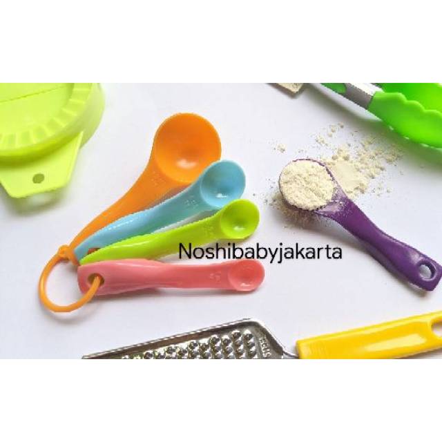 Sendok takar isi 5 macam warna warni / warna pastel