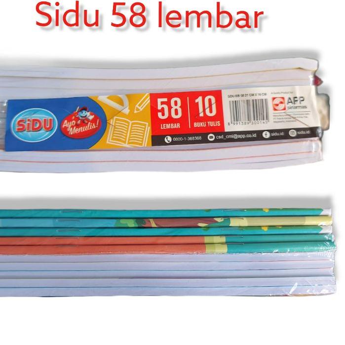 

Update! Buku Tulis Sidu 58 Lembar 1pak isi 10 buku