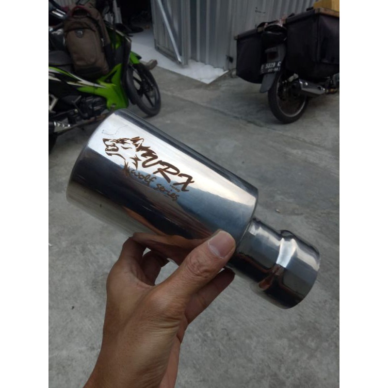 Knalpot srigala untuk canter, dyna, elf, giga, l300, hilux dan semua mobil bahan bakar bensin.