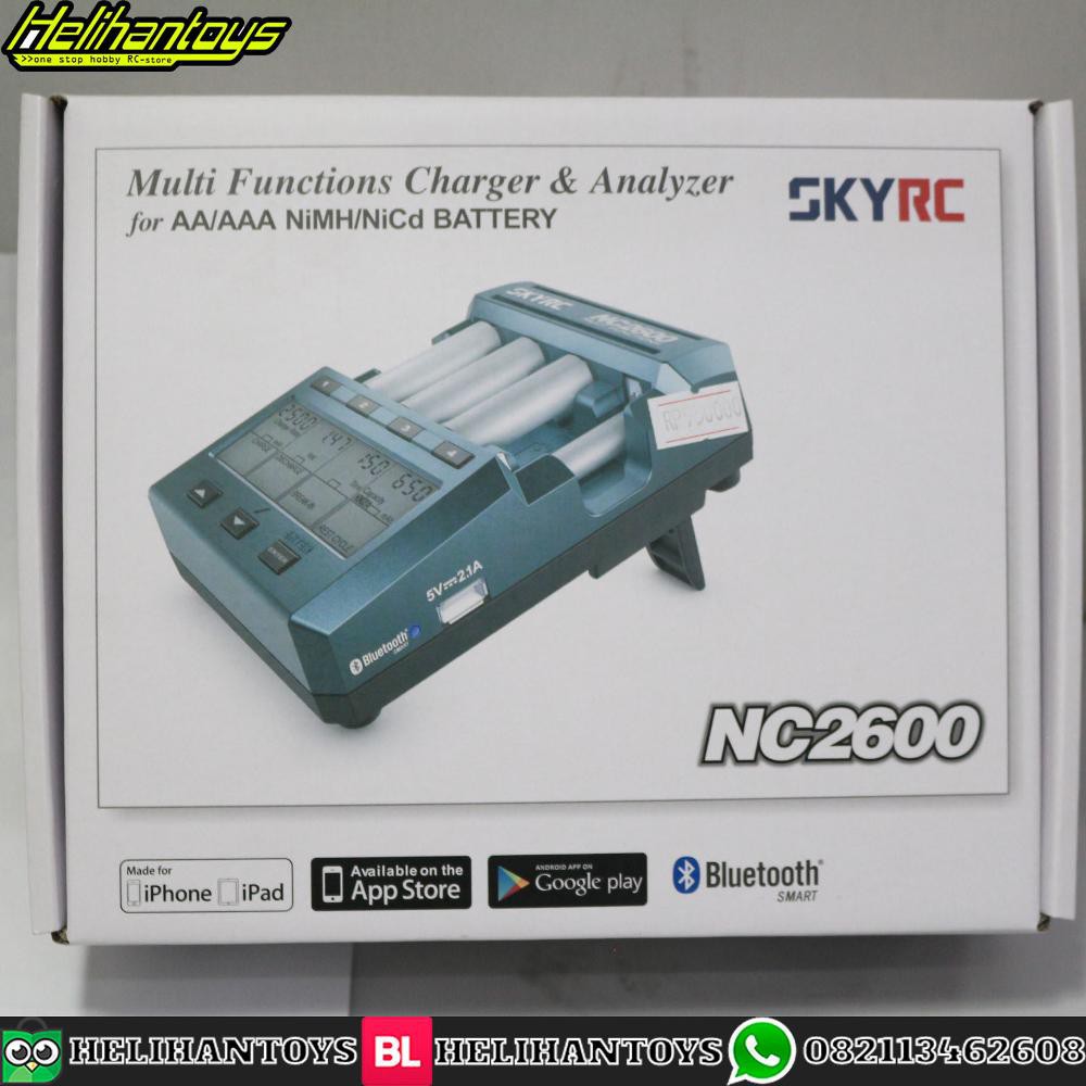 SKYRC NC2600 AA  AAA NIMH BATTERY CHARGER BLUETOOTH Terlaris