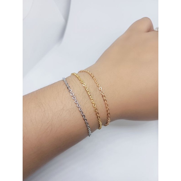 GELANG TANGAN WANITA PERAK 925 ASLI LAPIS EMAS - GELANG SILVER MODEL NORI UKIR + 2 BEL - PERHIASAN GELANG TANGAN SILVER 925 FASHION  WANITA