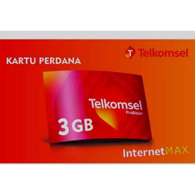 kartu perdana Telkomsel simpati 3gb kuota internetmax