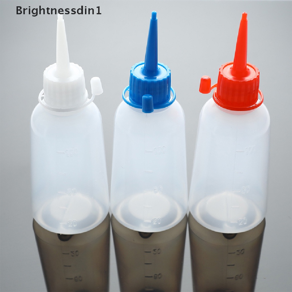 Botol Remas Bahan Plastik Bening 100ml Dengan Tutup
