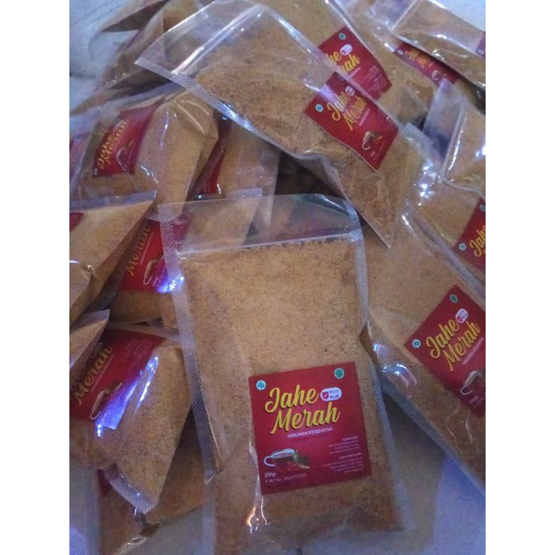 

Jahe merah bubuk original dengan kayu secang, propolis KEMASAN BUNGKUS