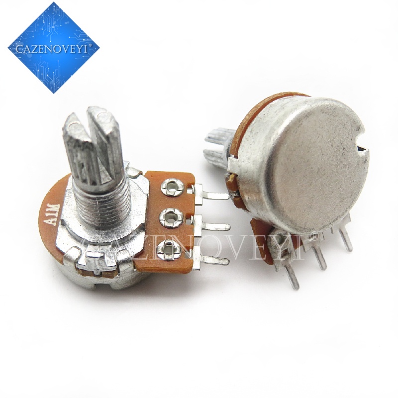 2pcs potentiometer Diafragma 148 single handle Panjang 15MM Dengan 41 Titik A1M