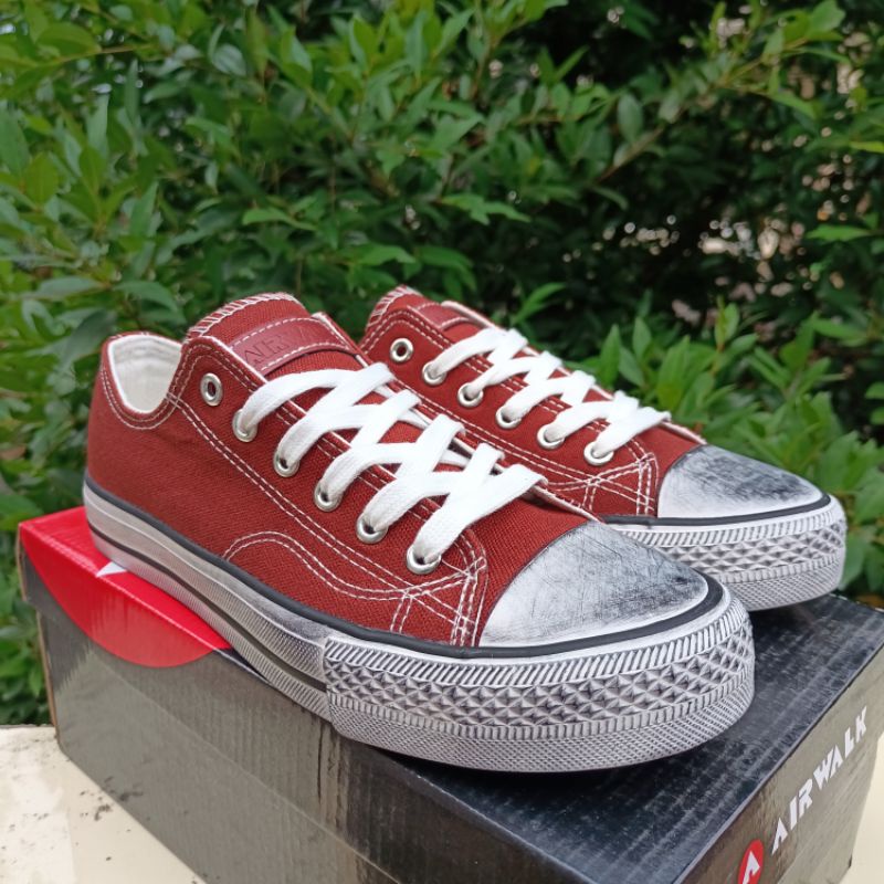 Sepatu Wanita Airwalk Nandy Red Original Sneakers Casual