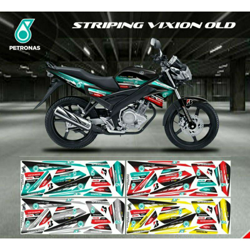 STIKER YAMAHA VIXION OLD / STRIPING VARIASI VIXION OLD MOTIF PETRONAS