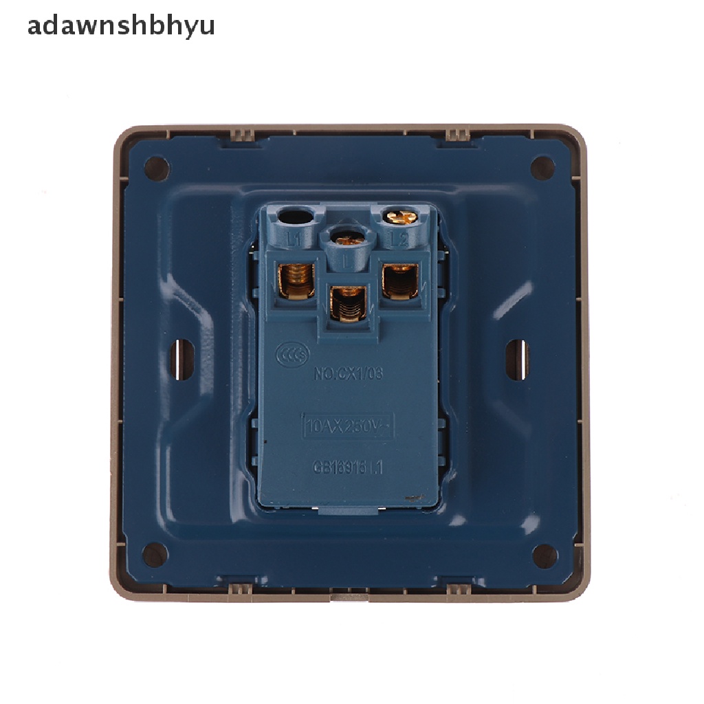 Adawnshbhyu Saklar Dinding Gold1/2/3 /4 Gang 1Way Tombol Wall Light Switch On/Off Tombol Tekan