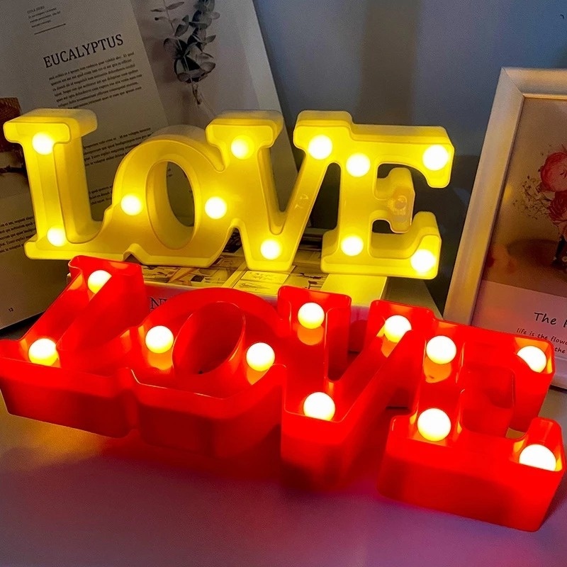 (Valentine 's Day Present) Lampu Neon Led 3d Bentuk Hati