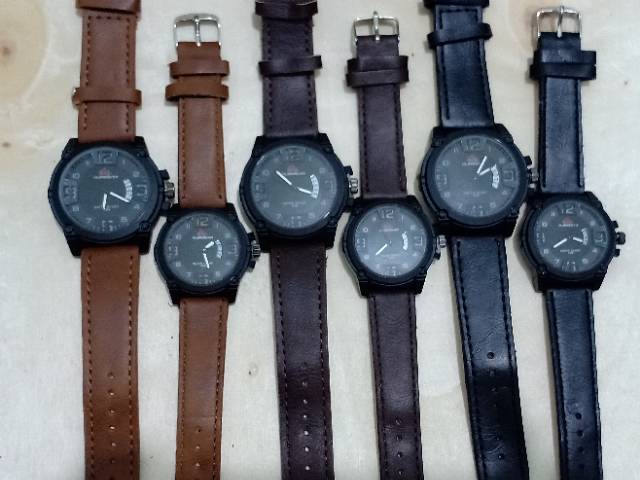 Jam Tangan Pria Sporty Quicksilver Ocean Tanggal Aktiff Strap Kulit