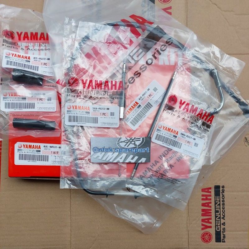 Kabel Tali Gas Kit Set Kabel Pompa Oli Samping FIZR FIZ R FIZ-R Original Genuine Yamaha 4US-WF631-00