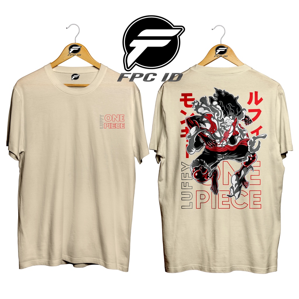 Kaos Anime One Peice Luffy D Monkey Gear Transformation Cotton Combed 30s Pakaian Distro Jumbo Pilihan Favorit Fpc Id