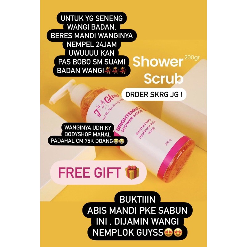 SHOWER SCRUB JGLOW / SABUN MANDI JGLOW / BODY JGLOW