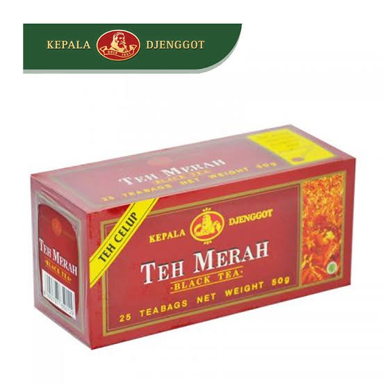 Teh Merah Cap Kepala Djenggot 50 gram 25 celup