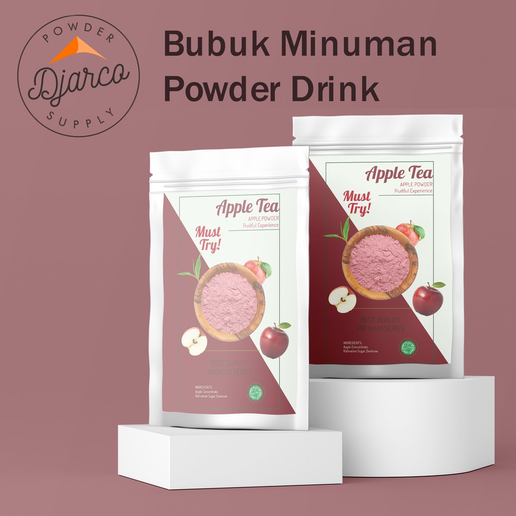 

1000 GRAM/1 KG PREMIUM APPLE TEA POWDER DRINK - SERBUK BUBUK MINUMAN THE APEL BISA GROSIR